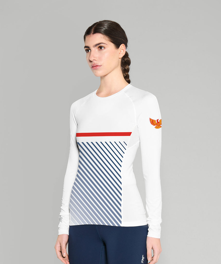 Women's Yarm School Boat Club Base Layer LS - White