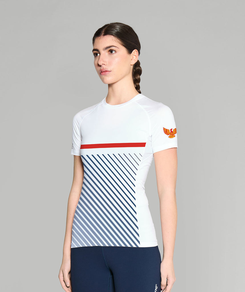Women's Yarm School Boat Club Base Layer SS - White