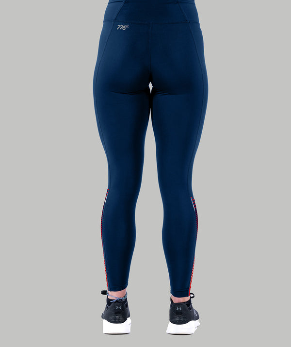 Women's Yarm School Boat Club Streamline Tight - Navy