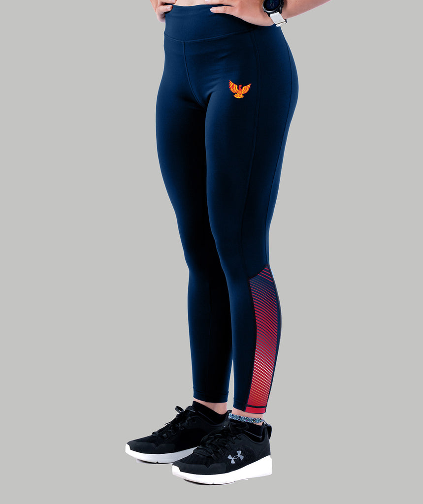 Women's Yarm School Boat Club Streamline Tight - Navy