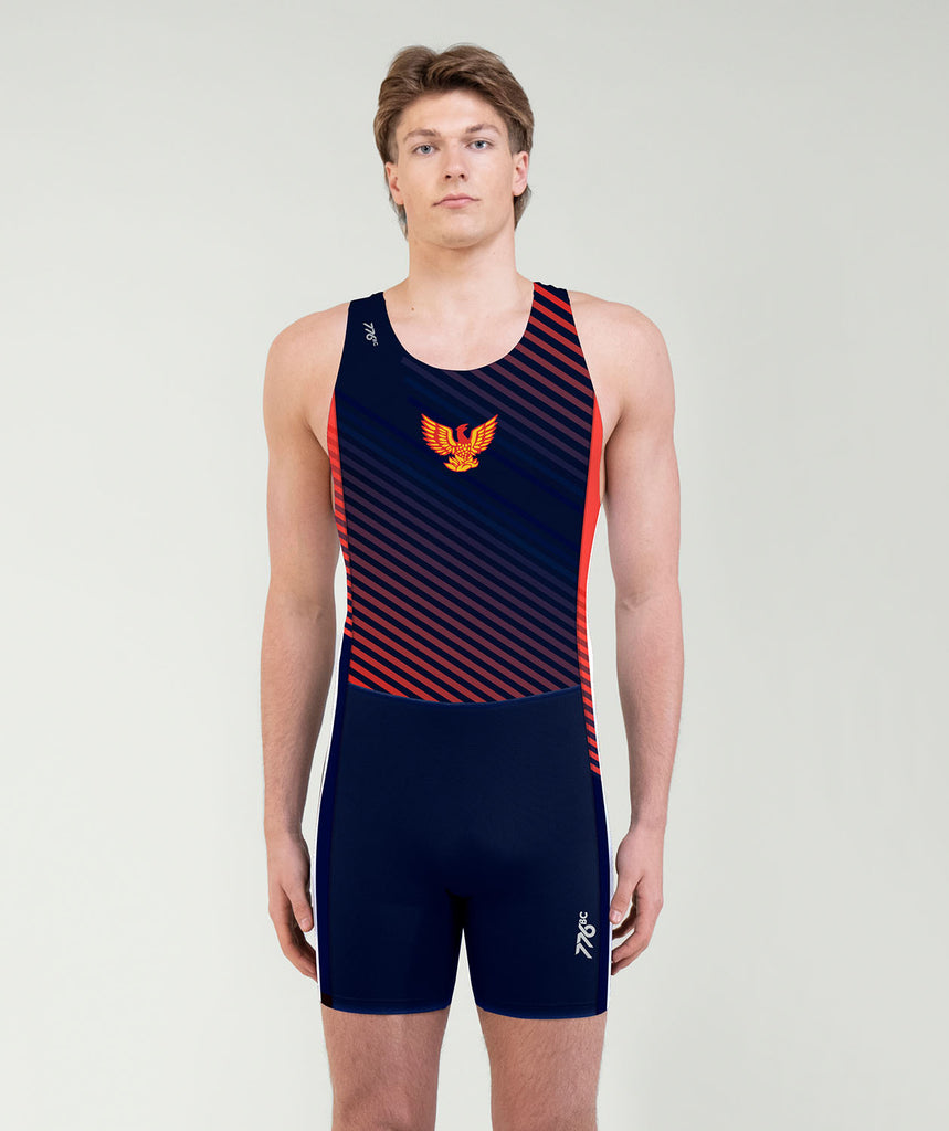 Men's Yarm School Boat Club Training Sprint Unisuit - Navy