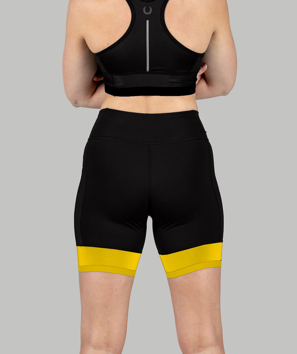 Women's ZLAC Pro Active Short - Black/Yellow