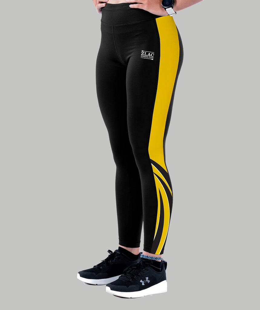 Women's ZLAC 7/8 Streamline Tight - Black/Yellow