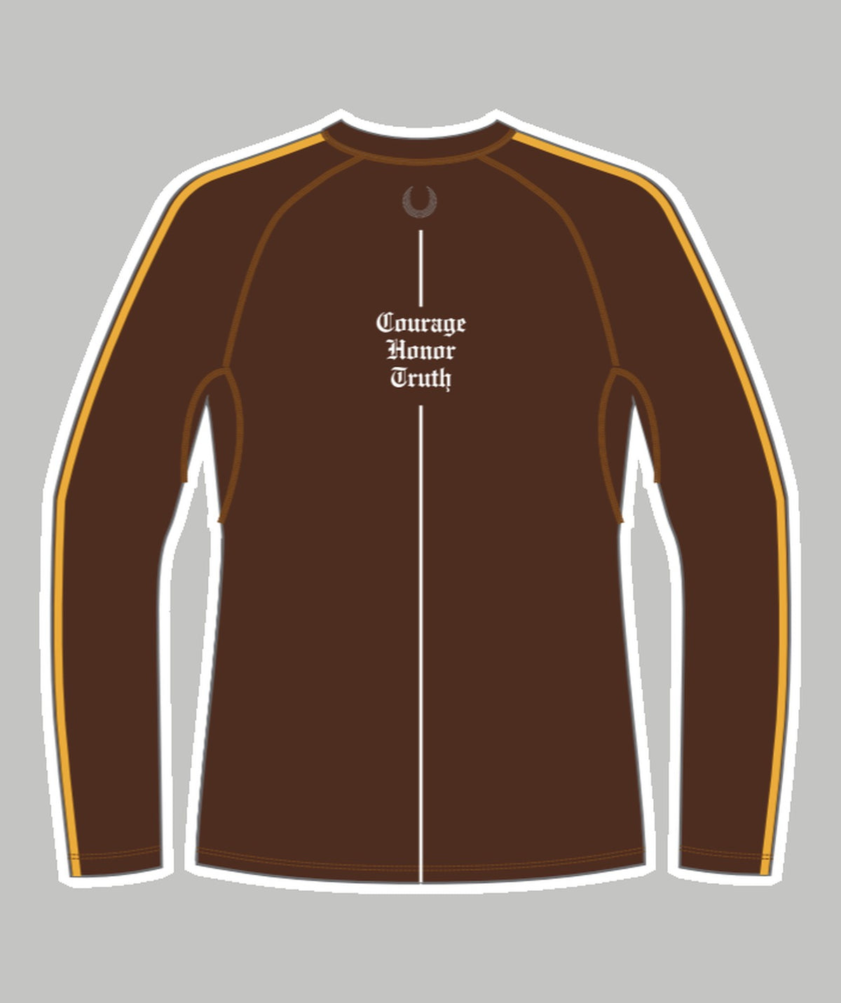 Men's Brunswick School Base Layer LS - Brown