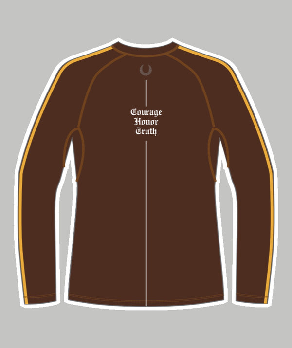 Men's Brunswick School Base Layer LS - Brown