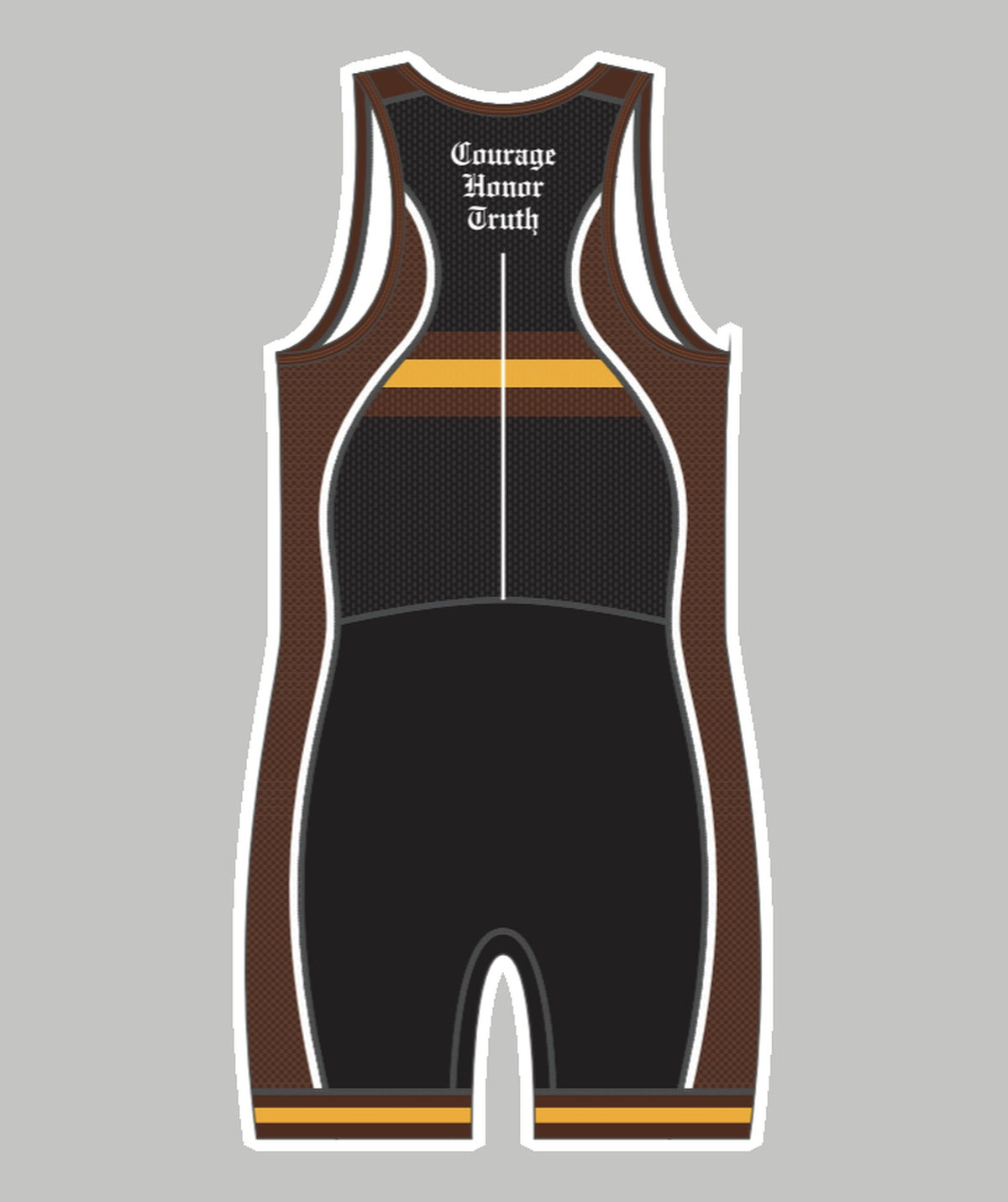 Men's Brunswick School Pro Unisuit - Black/Brown