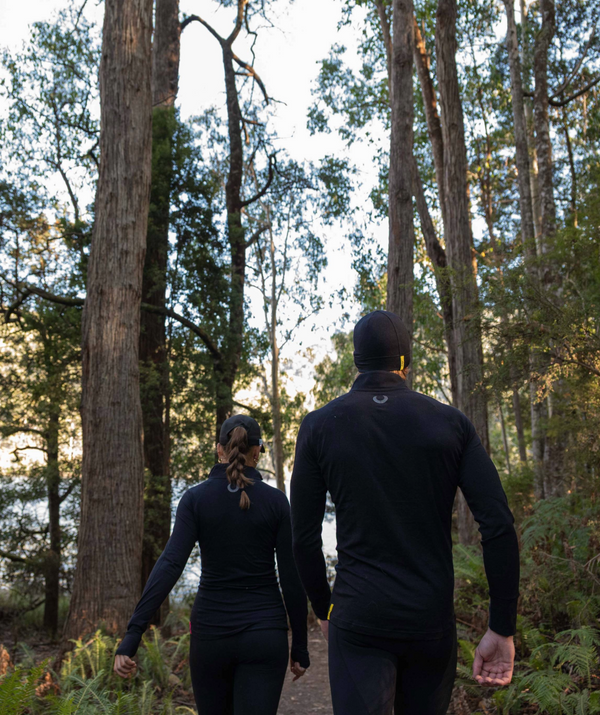 Men's Wreath Pro-Merino 1/4 Zip - Black