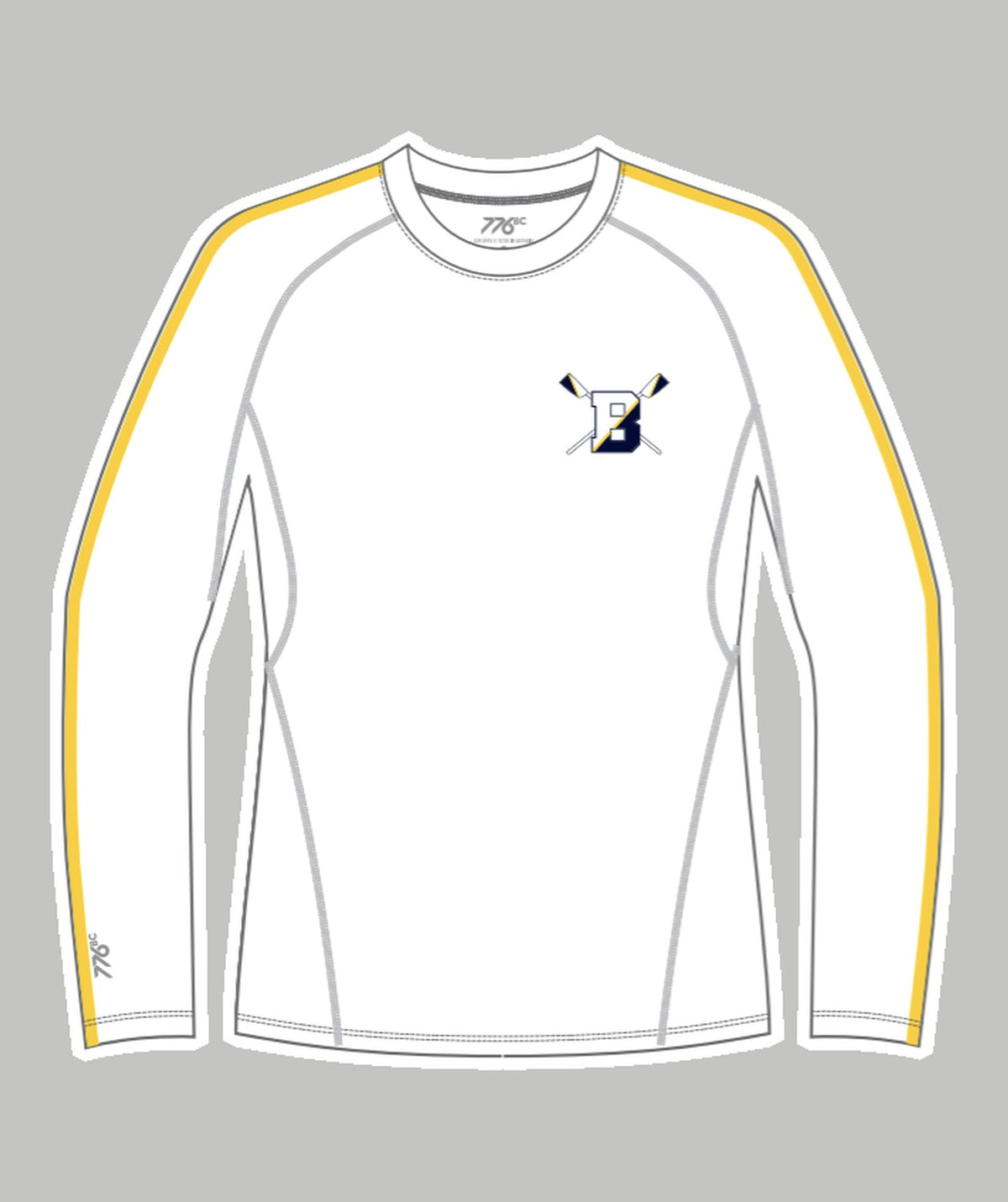 Men's Brighton Rowing Club Base Layer LS - White