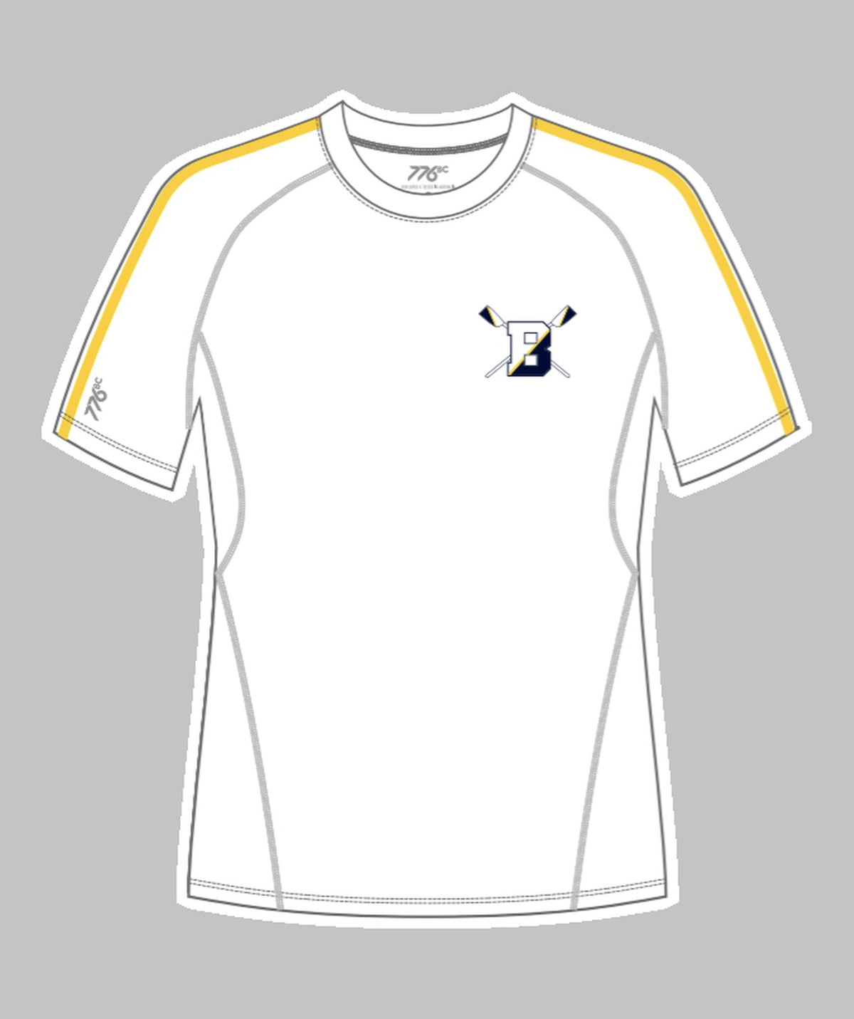 Men's Brighton Rowing Club Base Layer SS - White