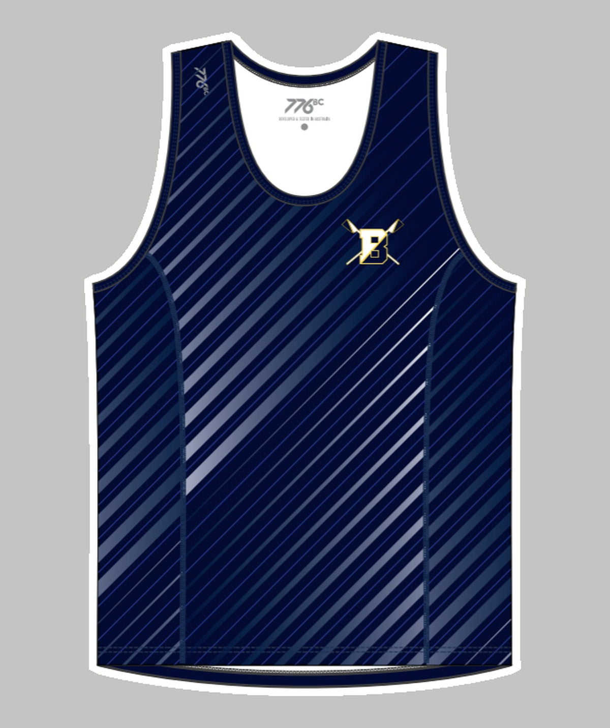 Men's Brighton Rowing Club Performance Tank - Navy