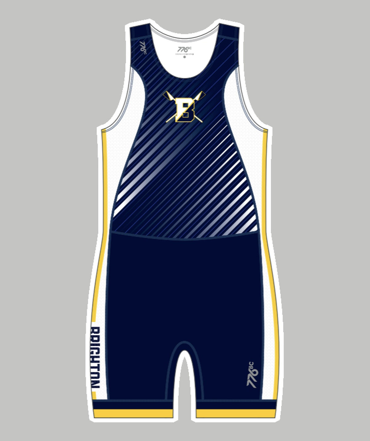 Men's Brighton Rowing Club Pro Unisuit - Navy/White