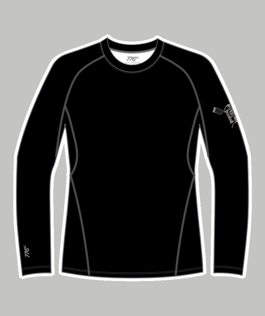 Men's Cambridge Rindge & Latin School Base Layer LS - Black