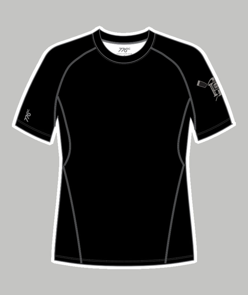 Men's Cambridge Rindge & Latin School Base Layer SS - Black
