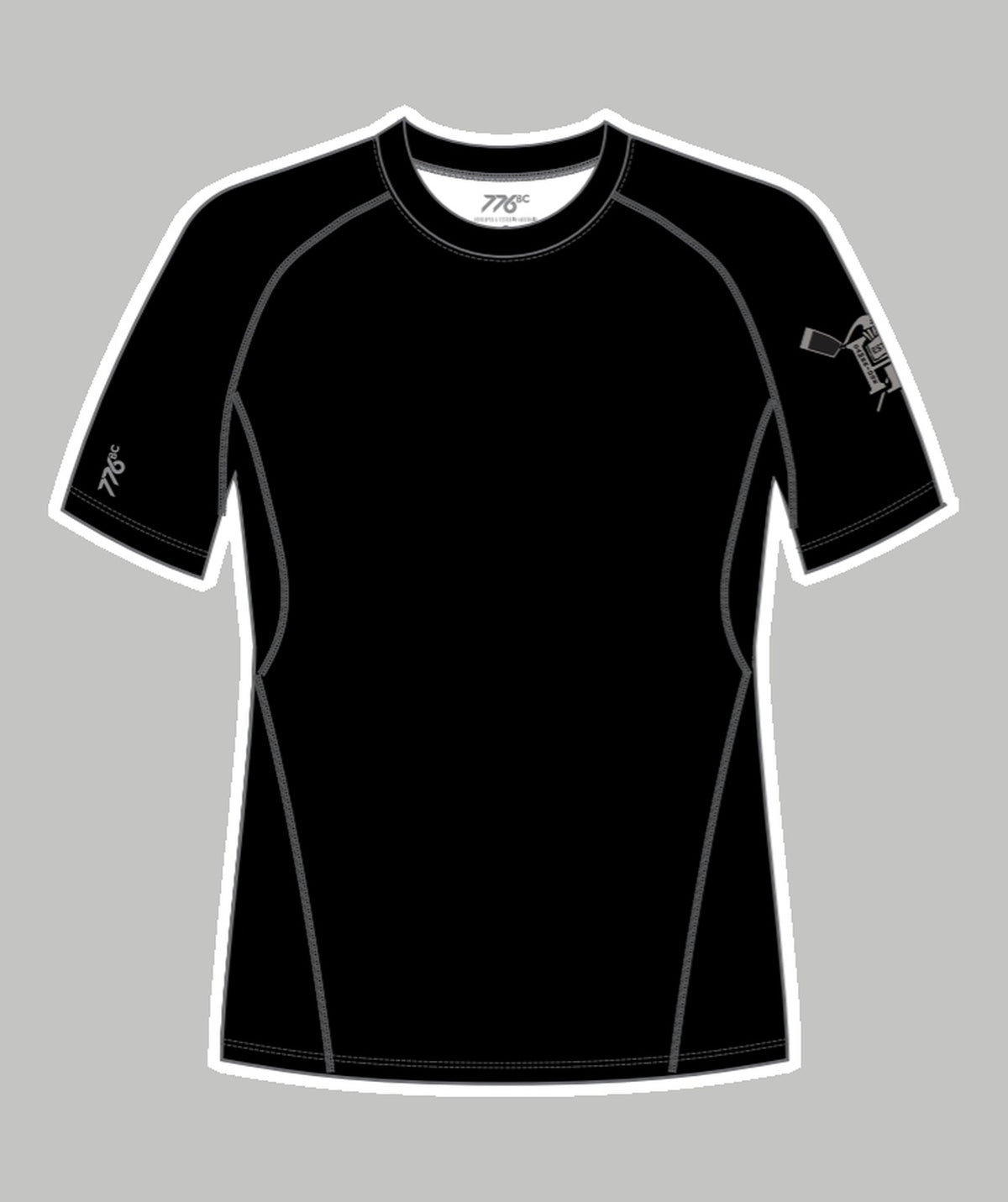 Men's Cambridge Rindge & Latin School Base Layer SS - Black