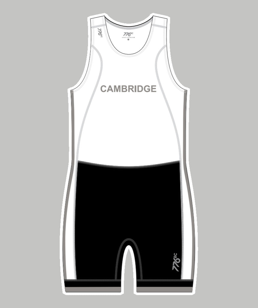Men's Cambridge Rindge & Latin School Pro Unisuit - White/Black
