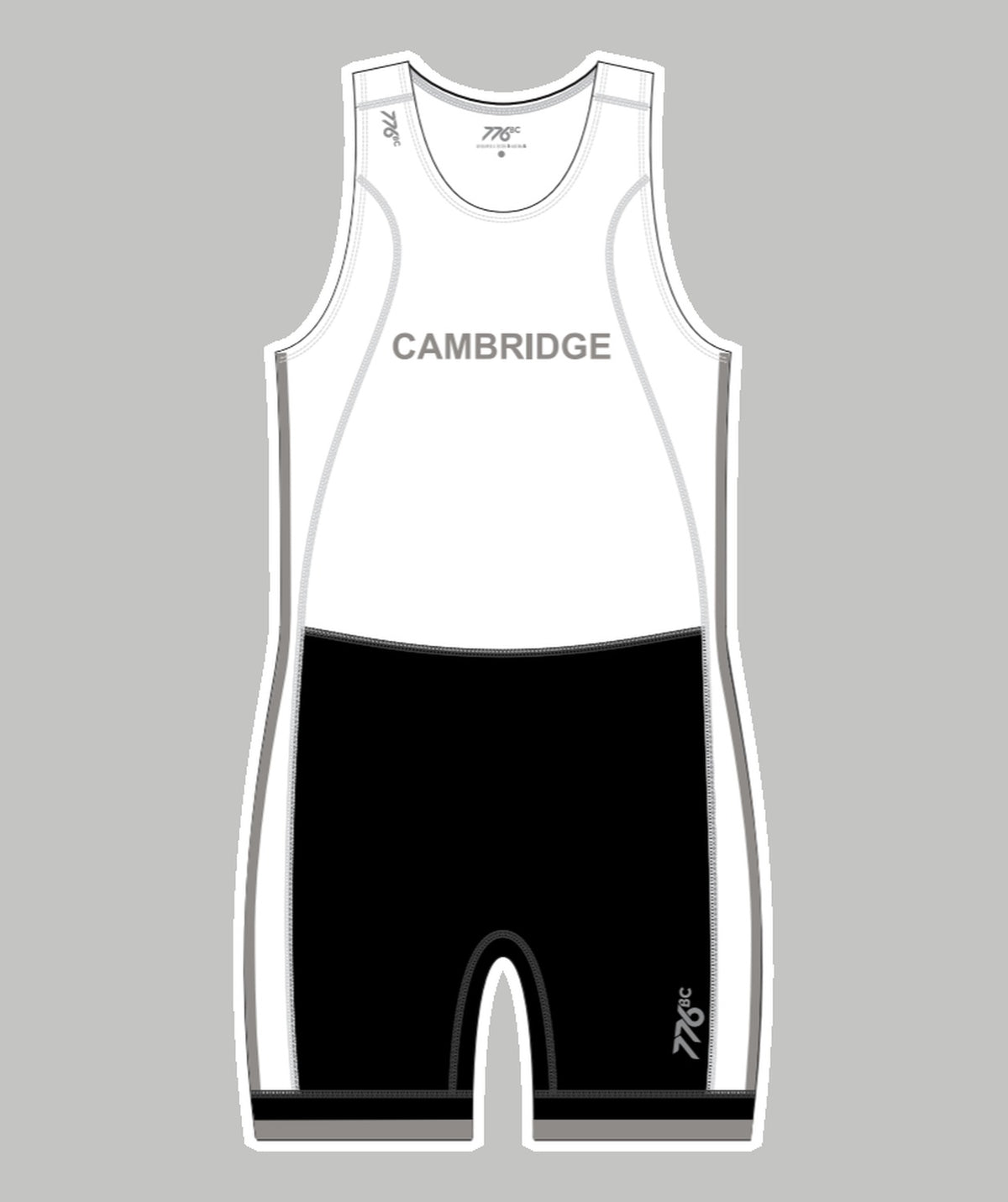 Men's Cambridge Rindge & Latin School Pro Unisuit - White/Black