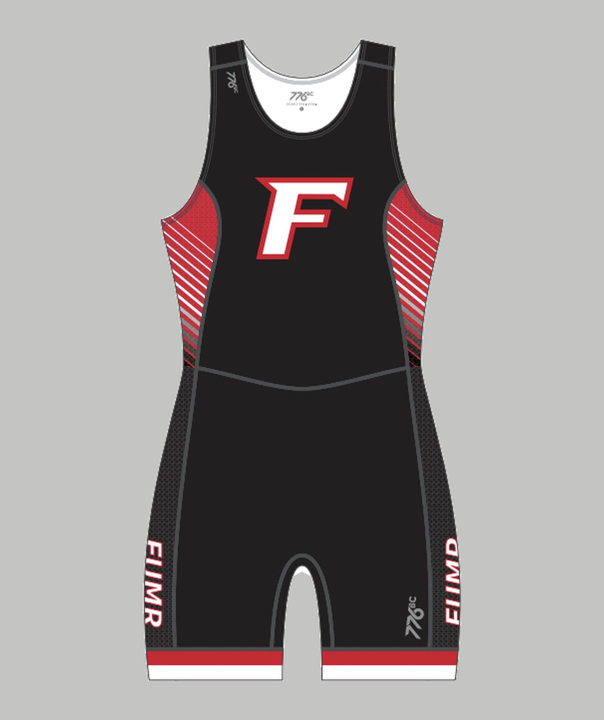 Women's Fairfield University Pro Unisuit - Black/Red