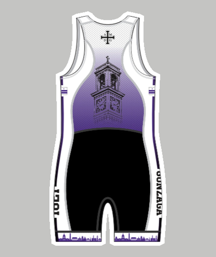 Men's Gonzaga College Pro Unisuit - Purple/Black