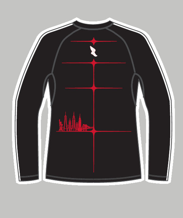 Men's New York Athletic Club Base Layer LS - Black/Red