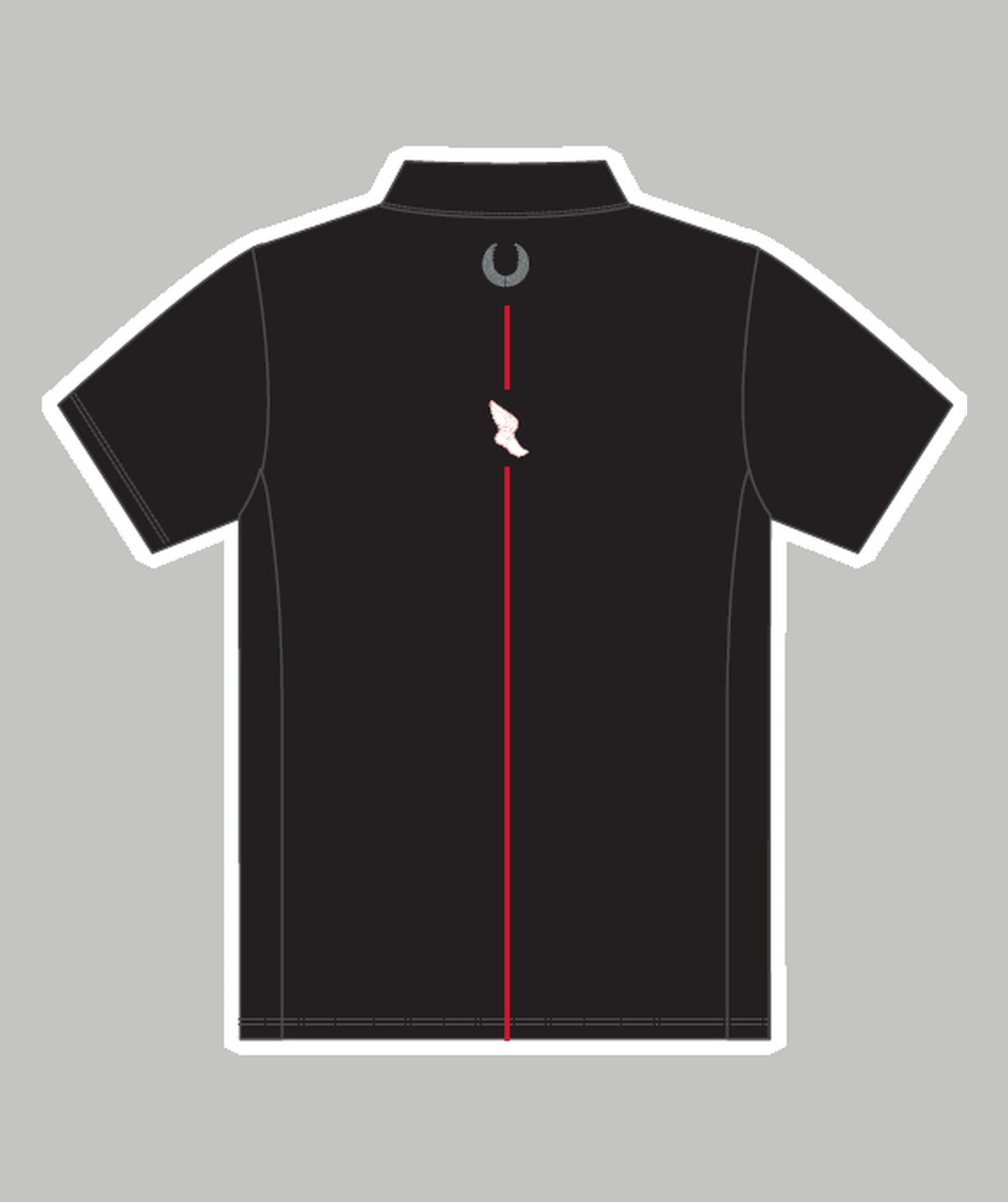 Men's New York Athletic Club Polo SS - Black/Red