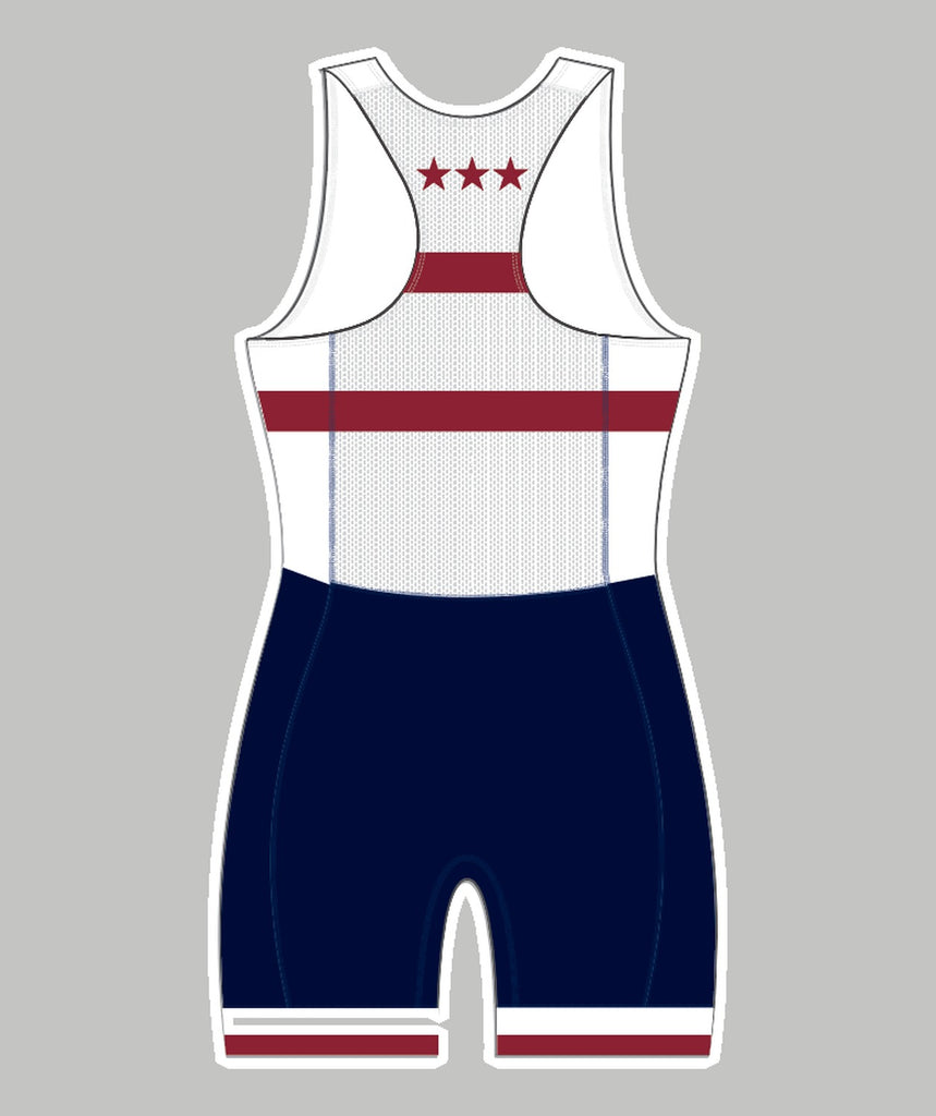 Women's TBC Racing Pro Unisuit - White/Navy