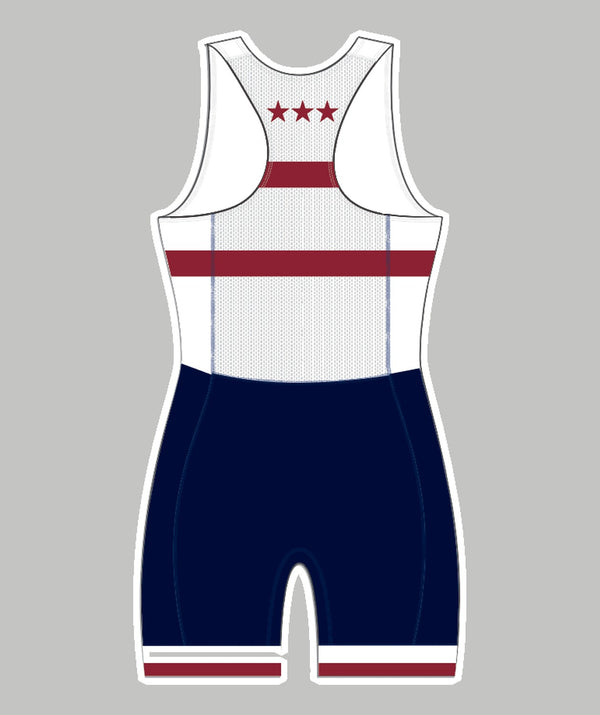 Women's TBC Racing Pro Unisuit - White/Navy