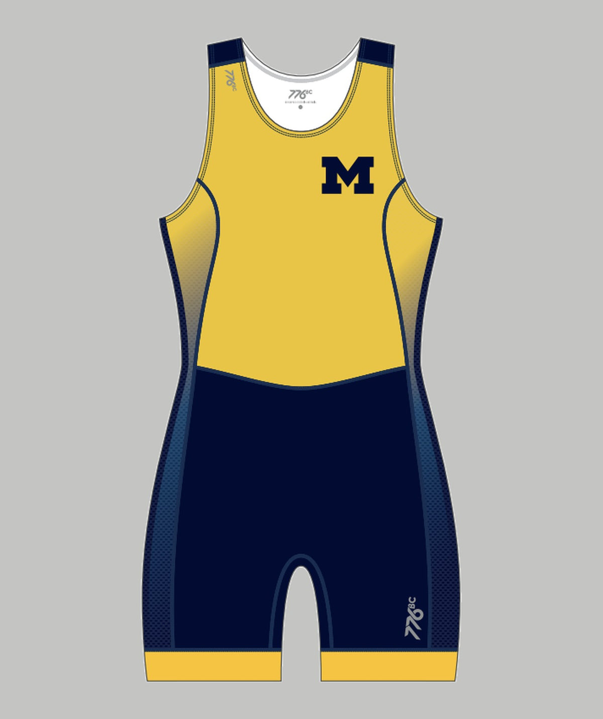 Women's University of Michigan Pro Unisuit - Yellow/Navy
