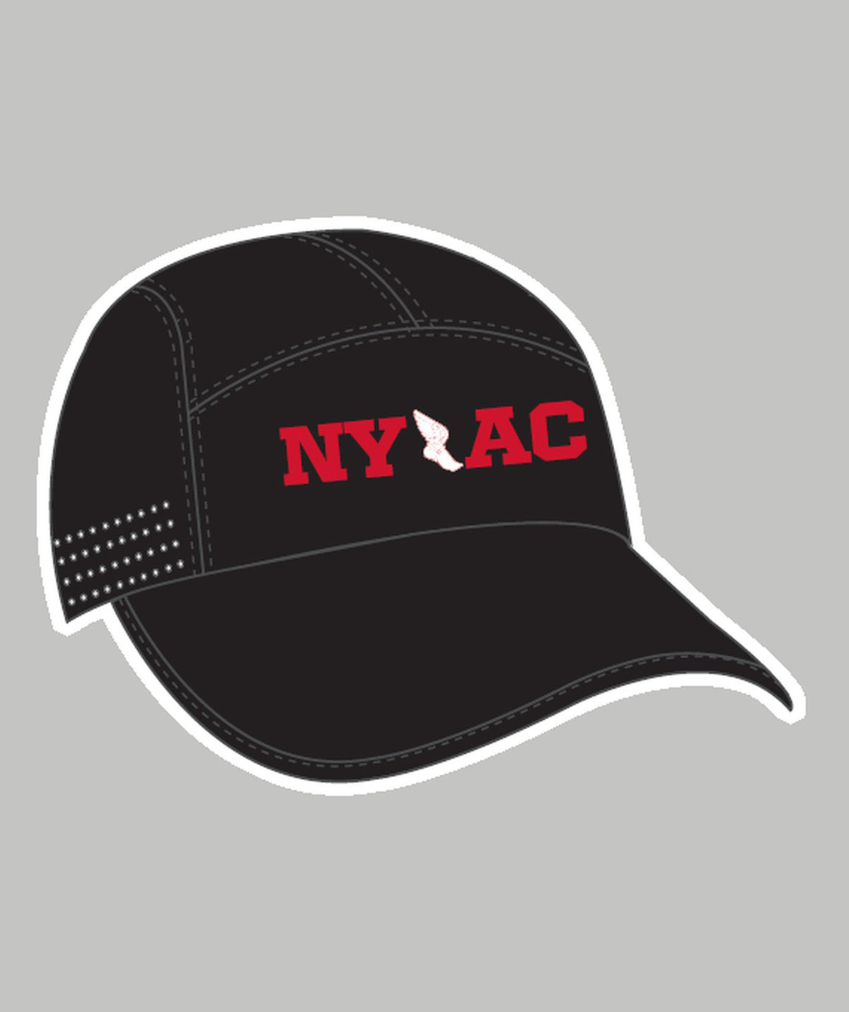 Unisex New York Athletic Club Performance Cap - Black/Red