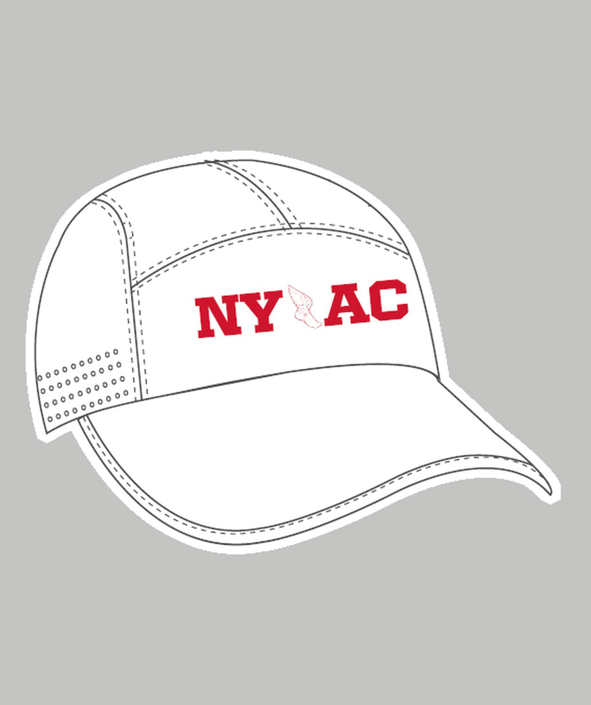 Unisex New York Athletic Club Performance Cap - White/Red
