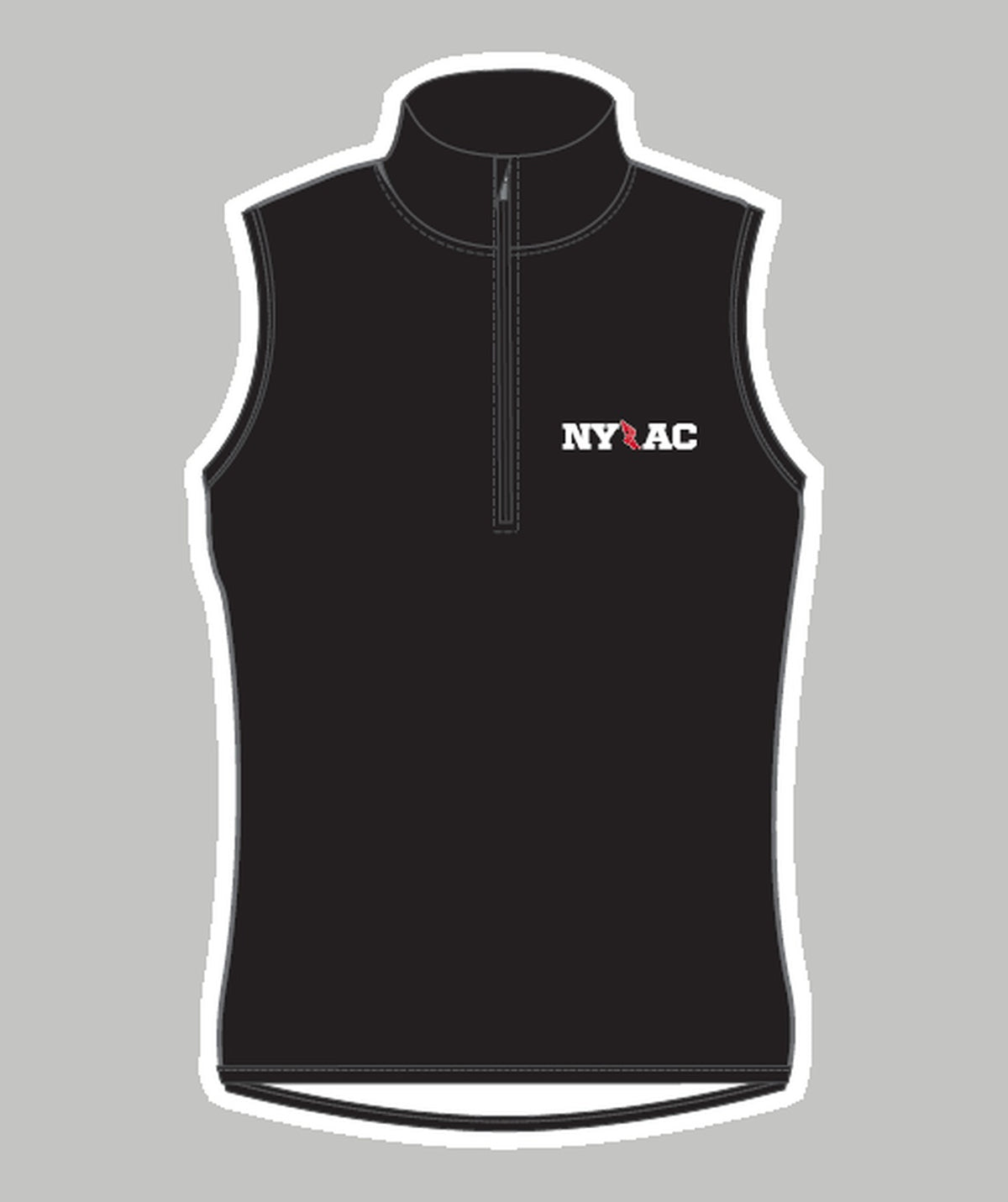 Women's New York Athletic Club Stratus Vest - Black/Red