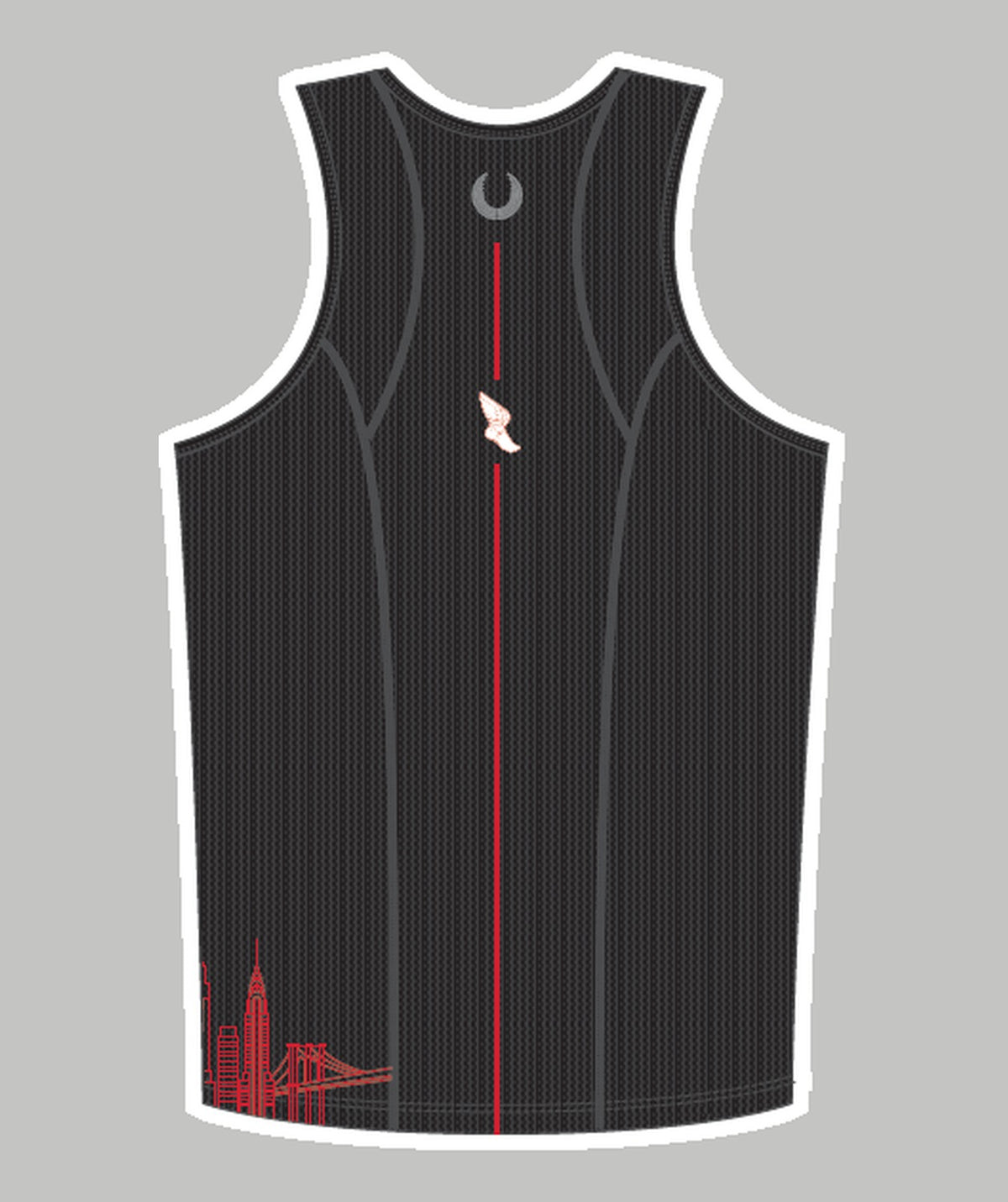Men's New York Athletic Club Performance Tank - Black/Red