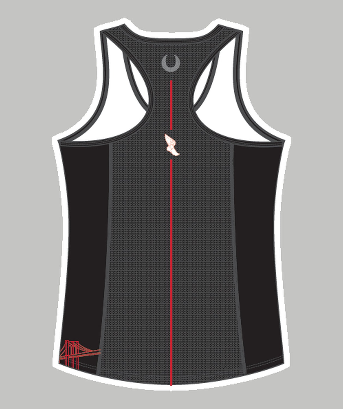 Women's New York Athletic Club Performance Tank - Black/Red