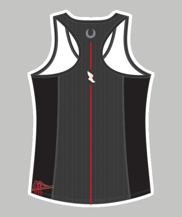 Women's New York Athletic Club Performance Tank - Black/Red