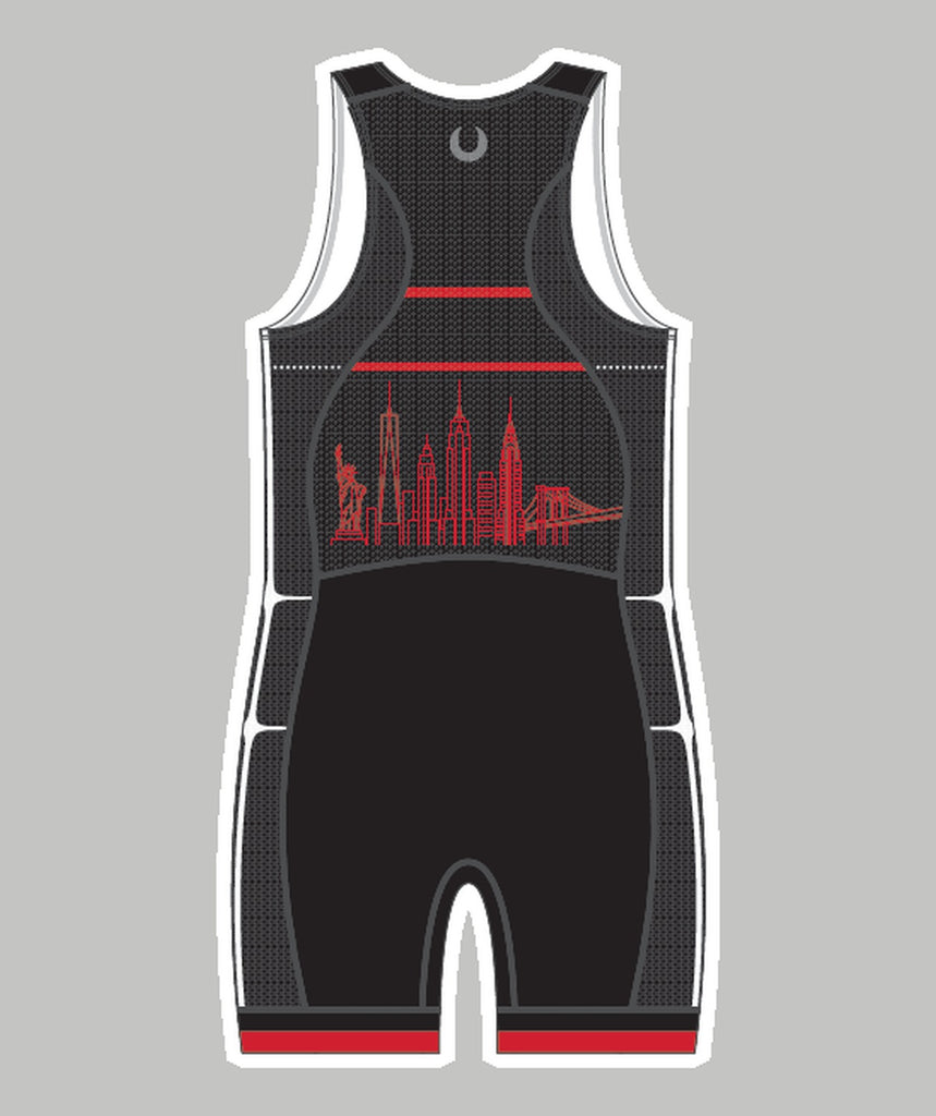 Men's New York Athletic Club Pro Unisuit - Black/Red