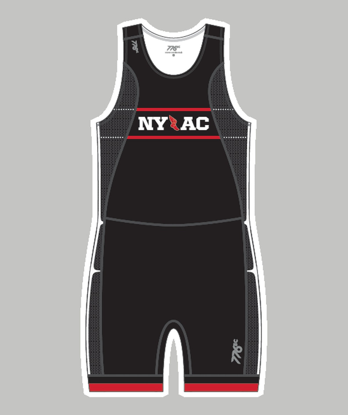 Men's New York Athletic Club Pro Unisuit - Black/Red