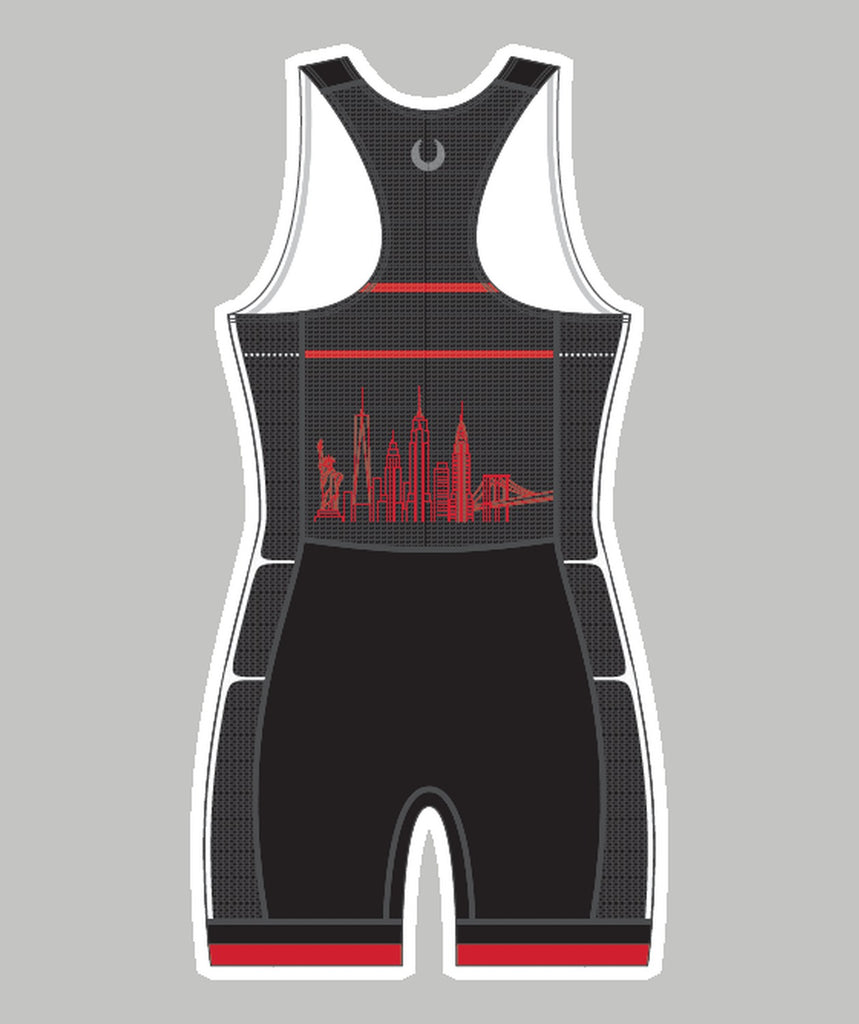 Women's New York Athletic Club Pro Unisuit - Black/Red