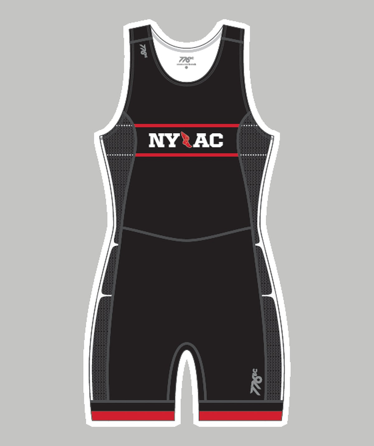 Women's New York Athletic Club Pro Unisuit - Black/Red