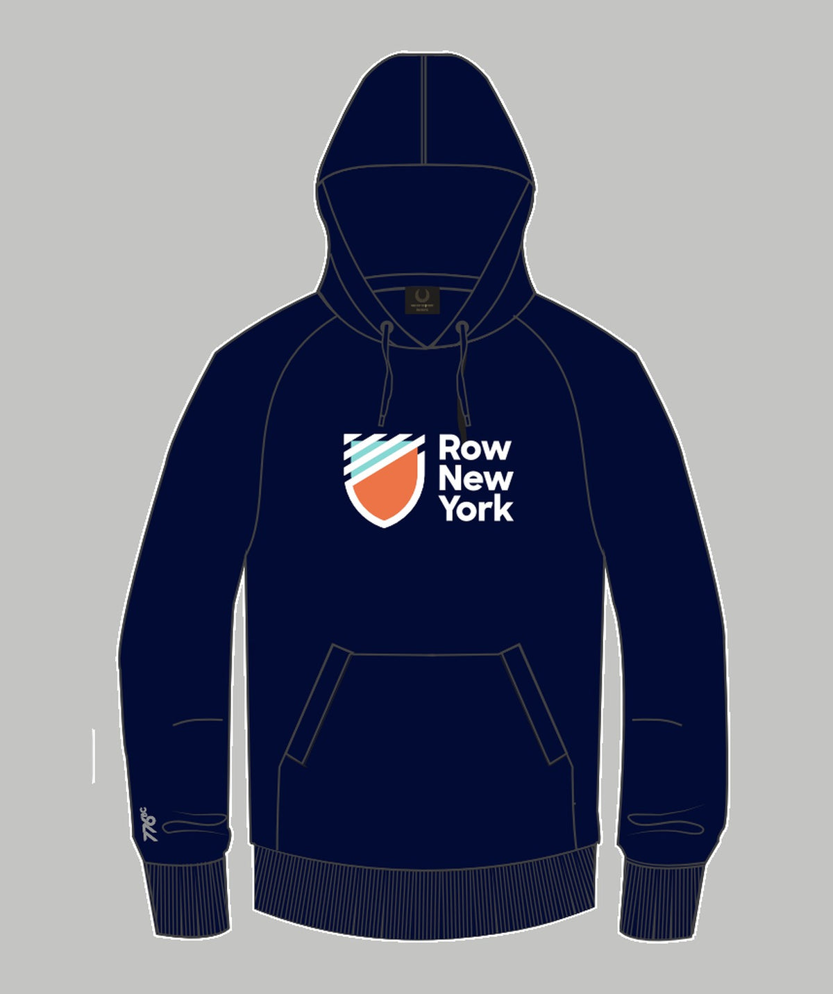 Unisex Row New York Pop Over Hoodie - Navy
