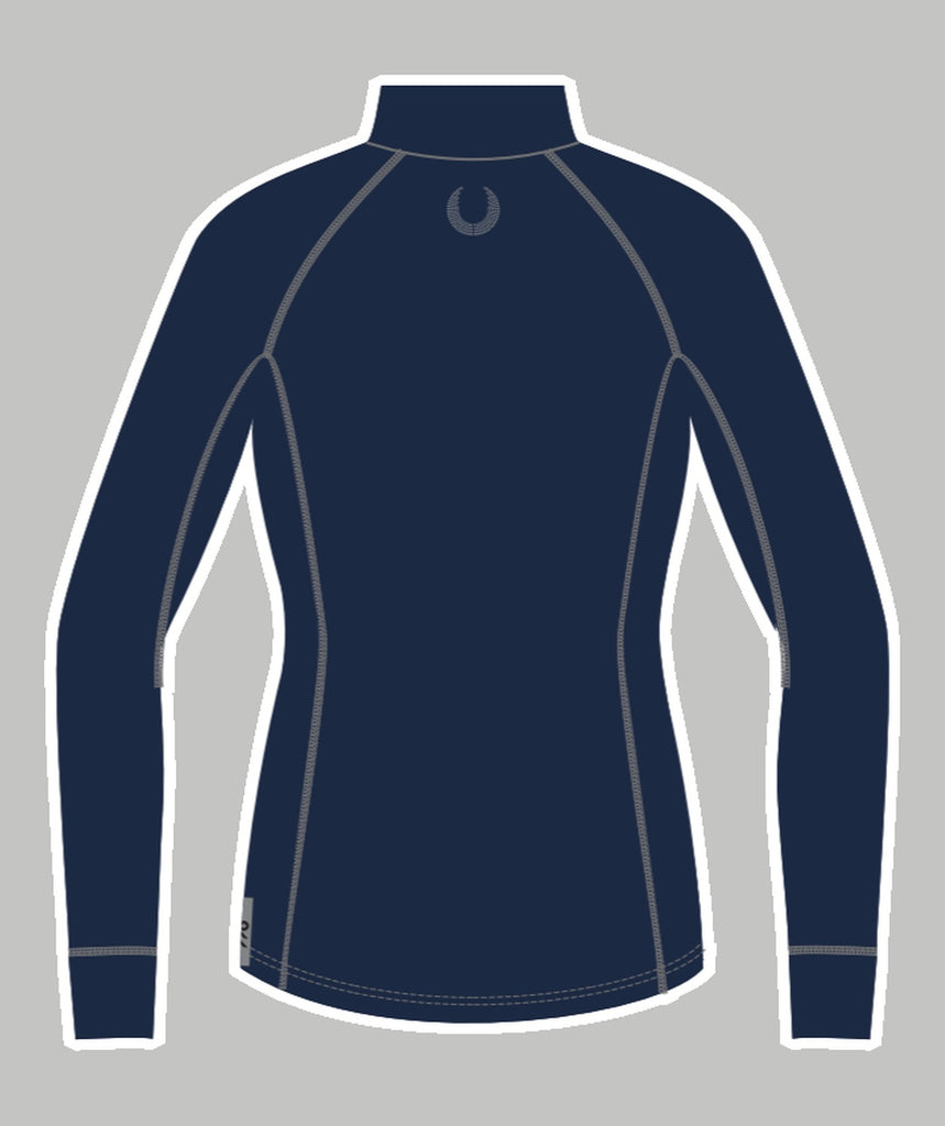 Women's Brighton Rowing Club Pro-Merino 1/4 Zip LS - Navy