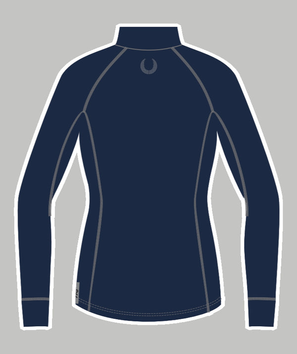 Women's Brighton Rowing Club Pro-Merino 1/4 Zip LS - Navy