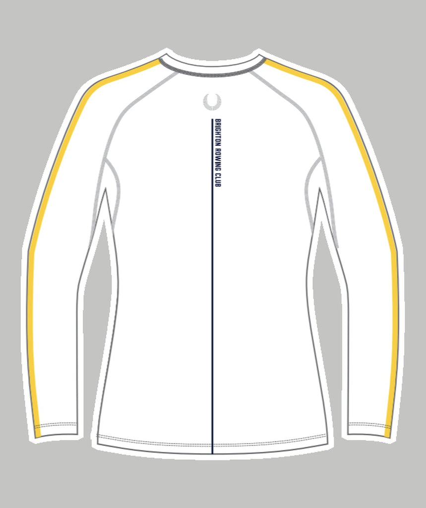 Women's Brighton Rowing Club Base Layer LS - White