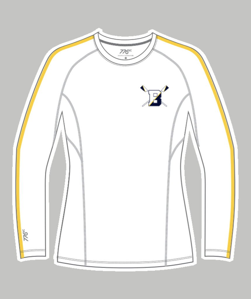 Women's Brighton Rowing Club Base Layer LS - White