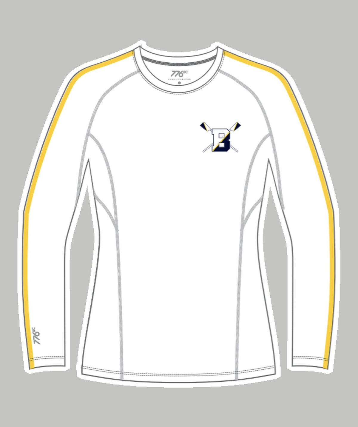 Women's Brighton Rowing Club Base Layer LS - White