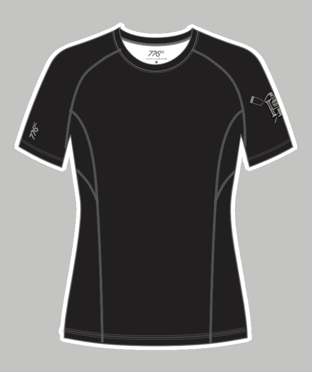 Women's Cambridge Rindge & Latin School Base Layer SS - Black