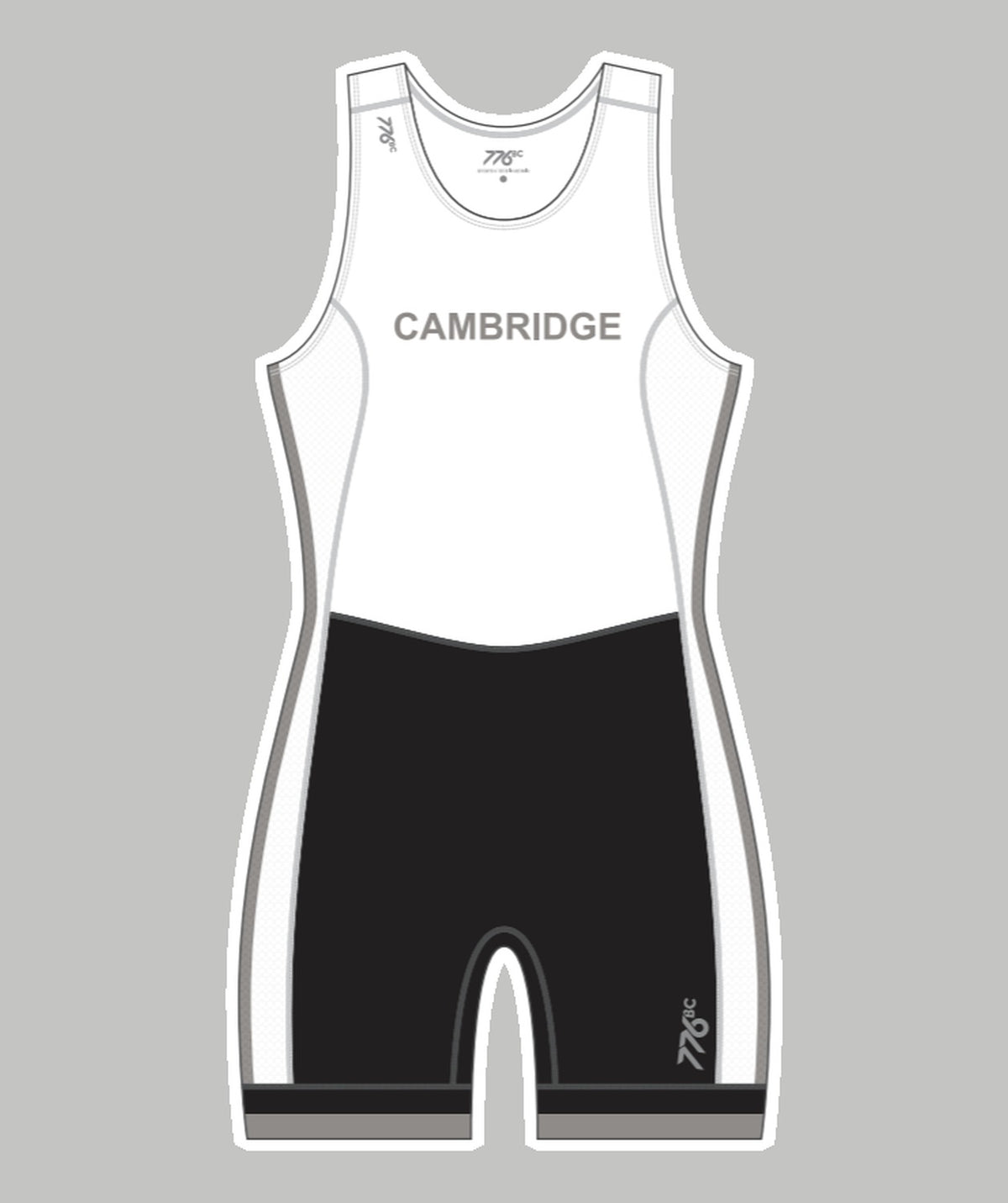 Women's Cambridge Rindge & Latin School Pro Unisuit - White/Black