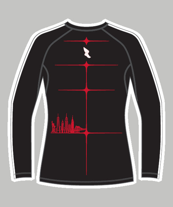 Women's New York Athletic Club Base Layer LS - Black/Red