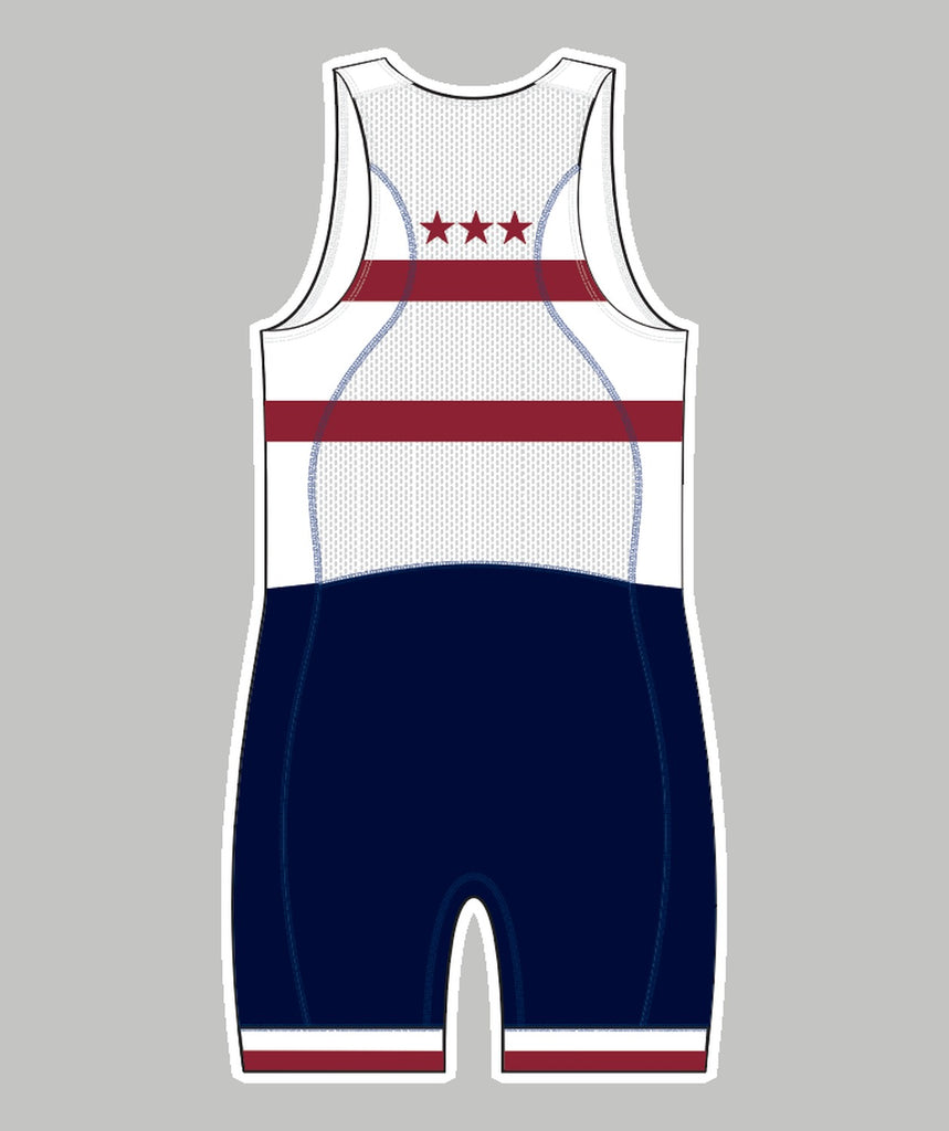 Men's TBC Racing Pro Unisuit - White/Navy