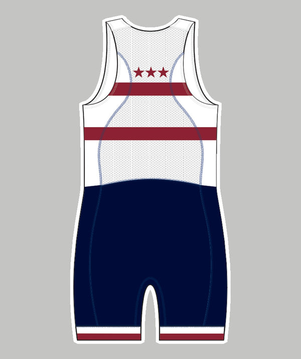 Men's TBC Racing Pro Unisuit - White/Navy