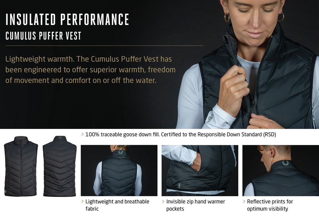 Women's USRowing Supporter Club Cumulus Puffer Vest - Navy