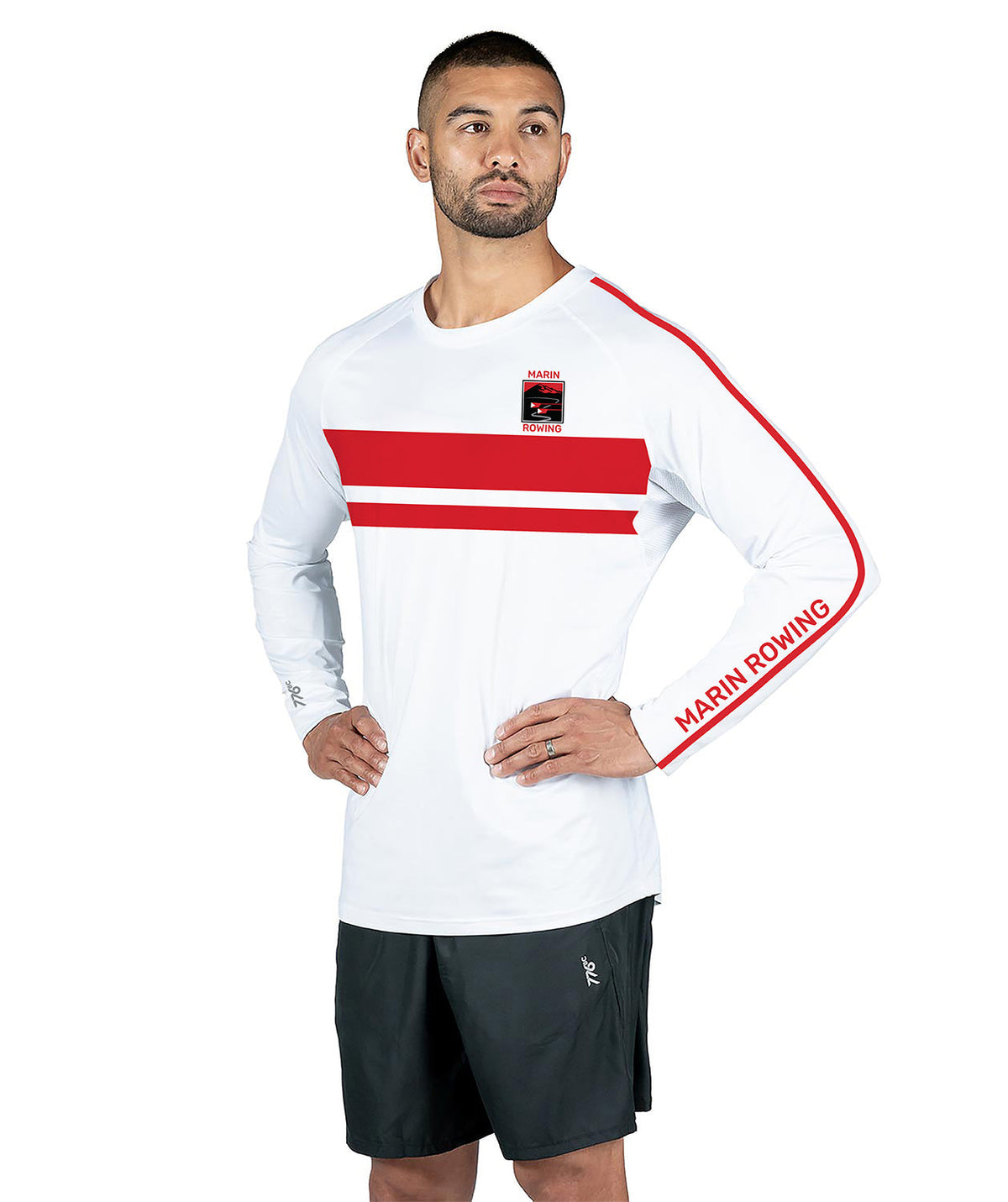 Men's Marin LS Training (COMFORT FIT) Base Layer - White